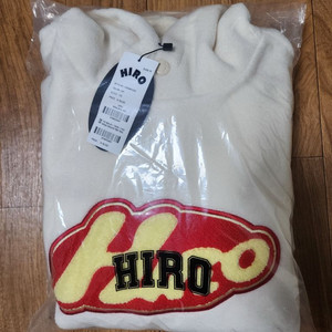 히로 에센셜 플리스 후드 아이보리 170사이즈 택포 59000원