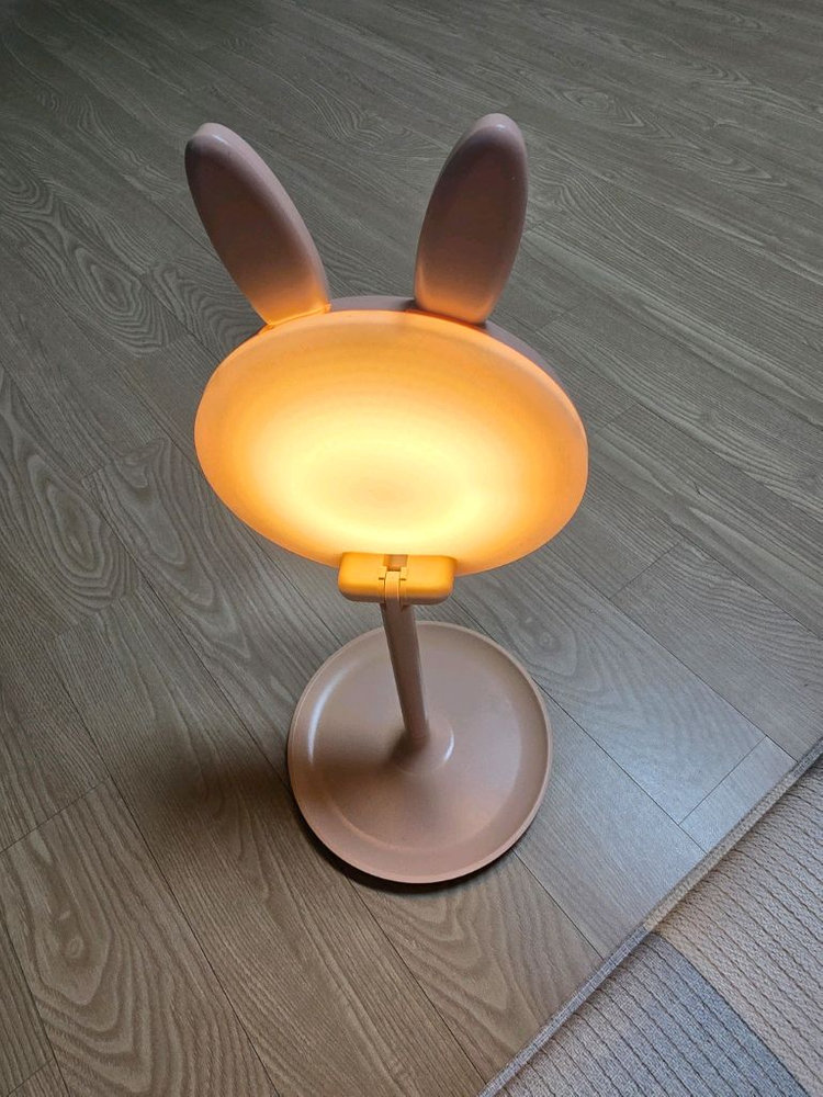 토끼 무드등 화장 거울(충전식)--2