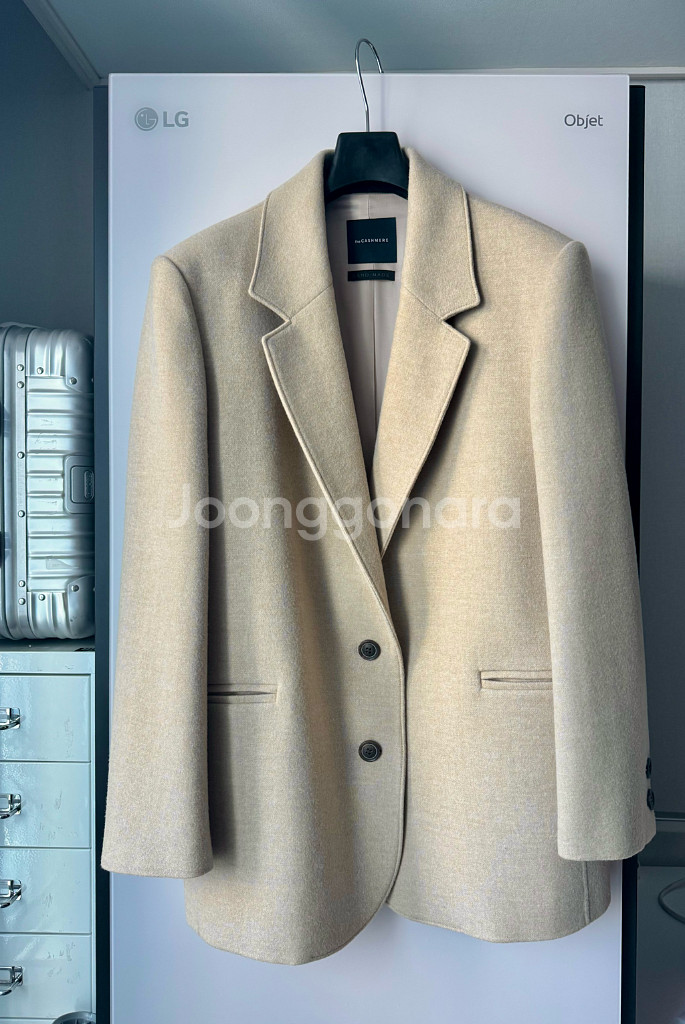 더캐시미어 캐시미어 블렌드 핸드메이드 싱글 자켓--0