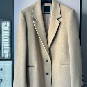 더캐시미어 캐시미어 블렌드 핸드메이드 싱글 자켓