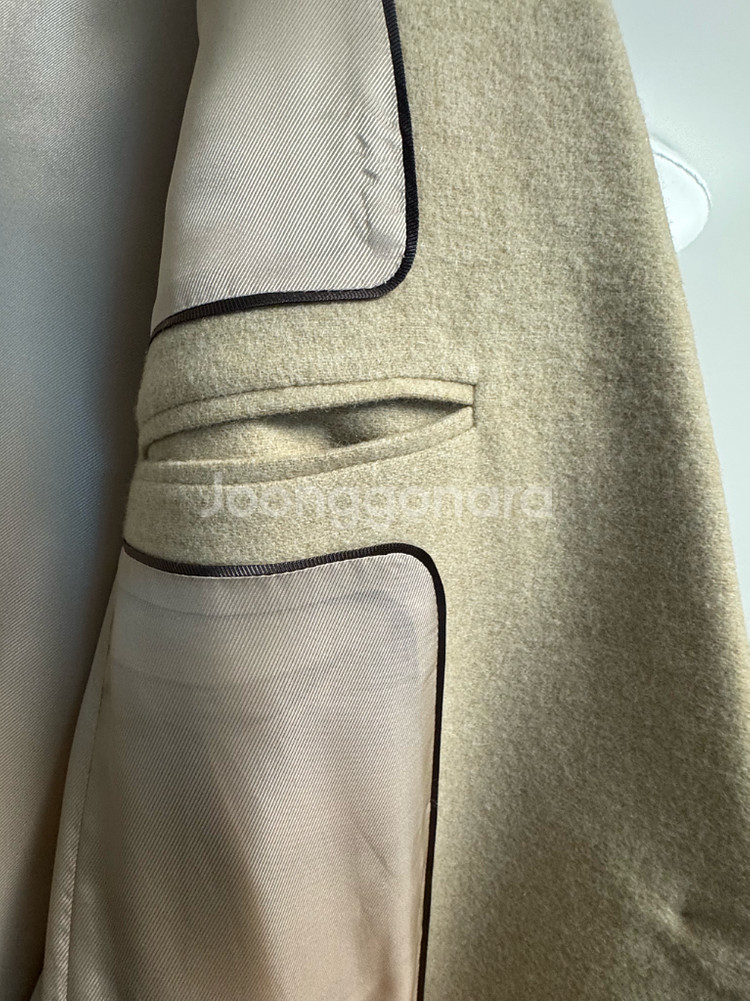 더캐시미어 캐시미어 블렌드 핸드메이드 싱글 자켓--2