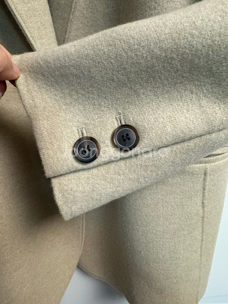 더캐시미어 캐시미어 블렌드 핸드메이드 싱글 자켓--5