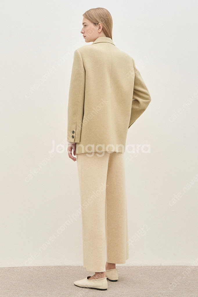 더캐시미어 캐시미어 블렌드 핸드메이드 싱글 자켓--7