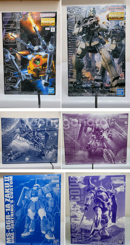 반다이 건담 MG 샤아전용, EX-S 건담,해산물 건프--2