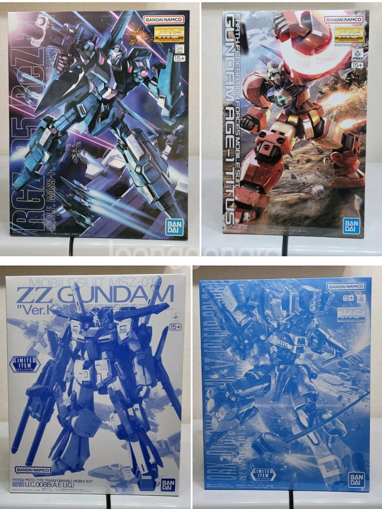 반다이 건담 MG 샤아전용, EX-S 건담,해산물 건프--4