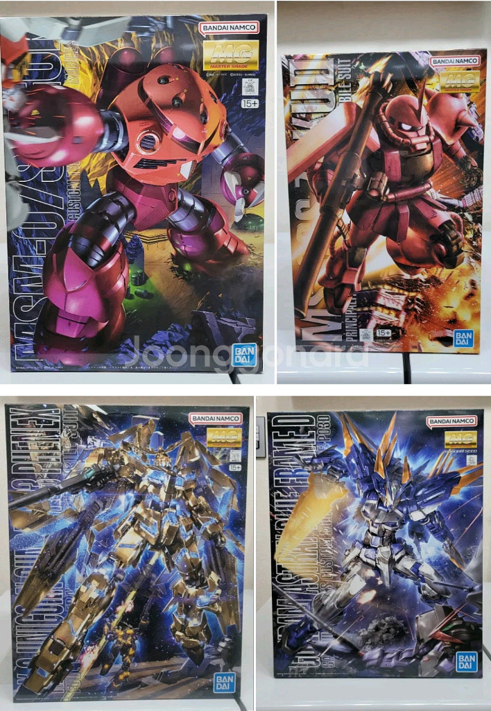 반다이 건담 MG 샤아전용, EX-S 건담,해산물 건프--7