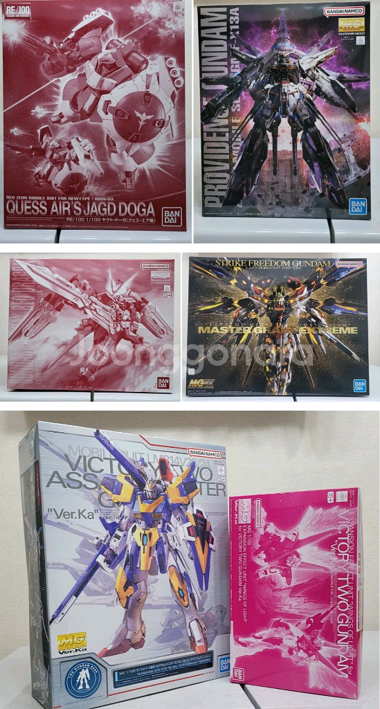 반다이 건담 MG 샤아전용, EX-S 건담,해산물 건프--5