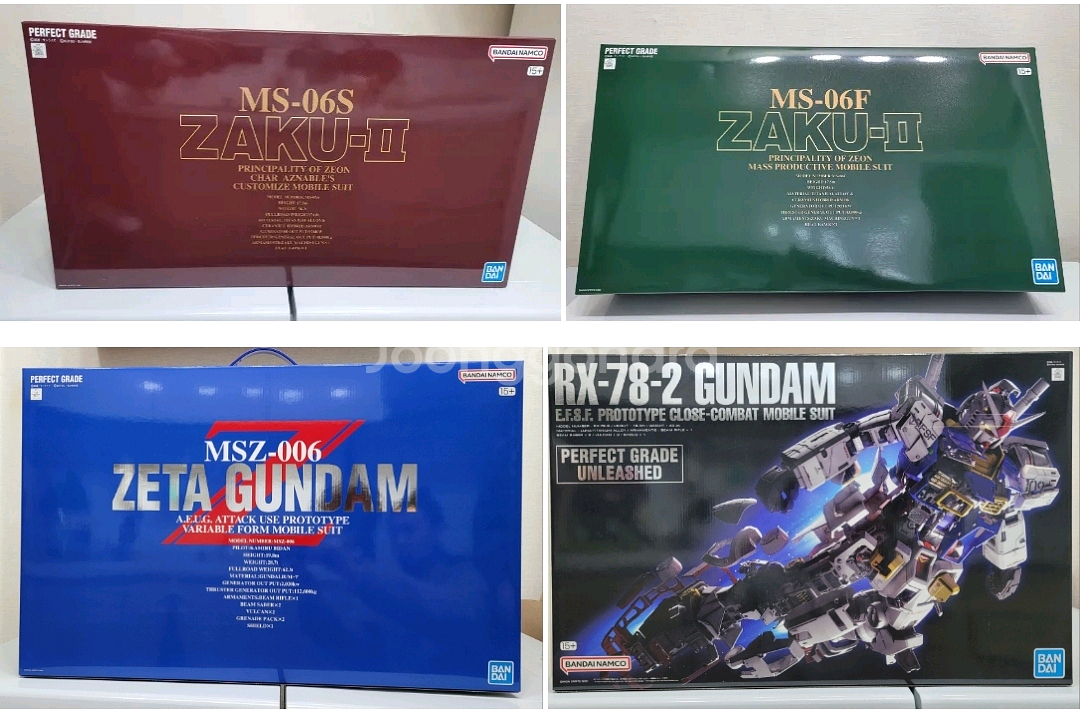 반다이 건담 MG 샤아전용, EX-S 건담,해산물 건프--9