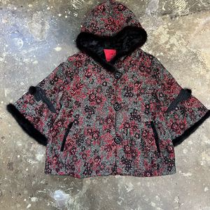 55) 데시데 밍크퍼 트리밍 후드 코트 자켓