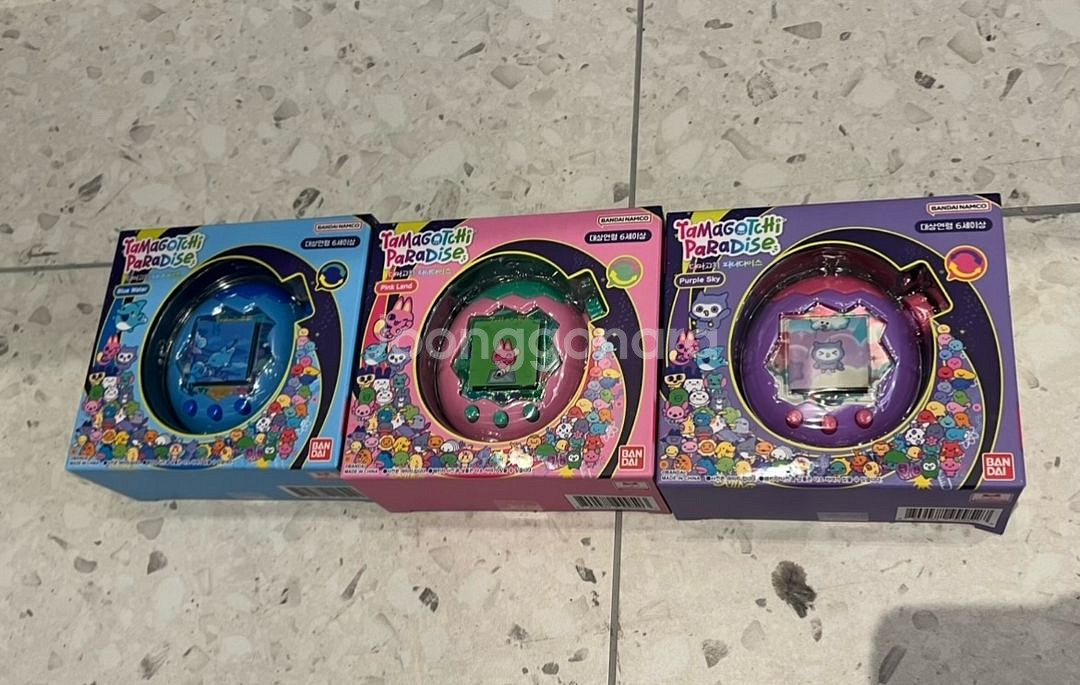 다마고치 파라다이스 블루 퍼플 핑크 3종 미개봉 미사용 새상품--0