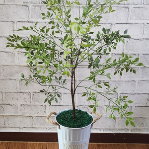 새상품)풍성한 화초조화 나무 대형철제화분 인테리어소품