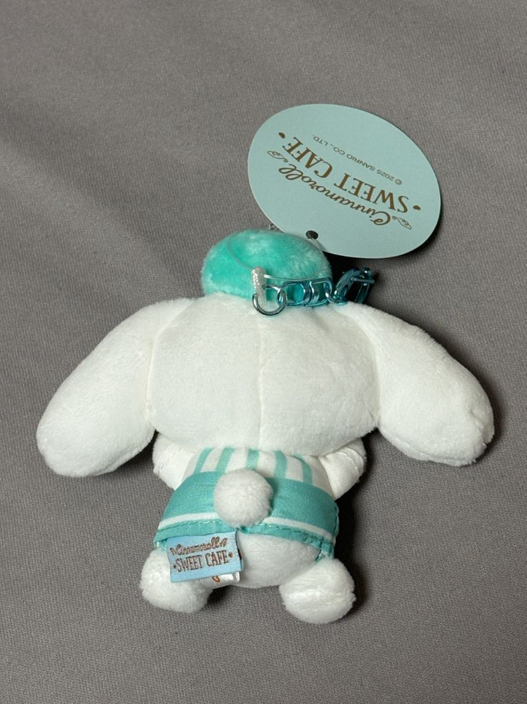 산리오 시나모롤 스위트 카페 밀크 마스코트 인형 키링--1