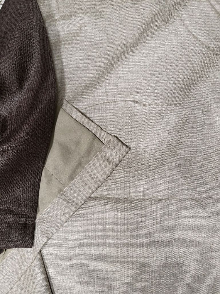 암막커튼 투톤 이중겹 커텐 인테리어 이미지