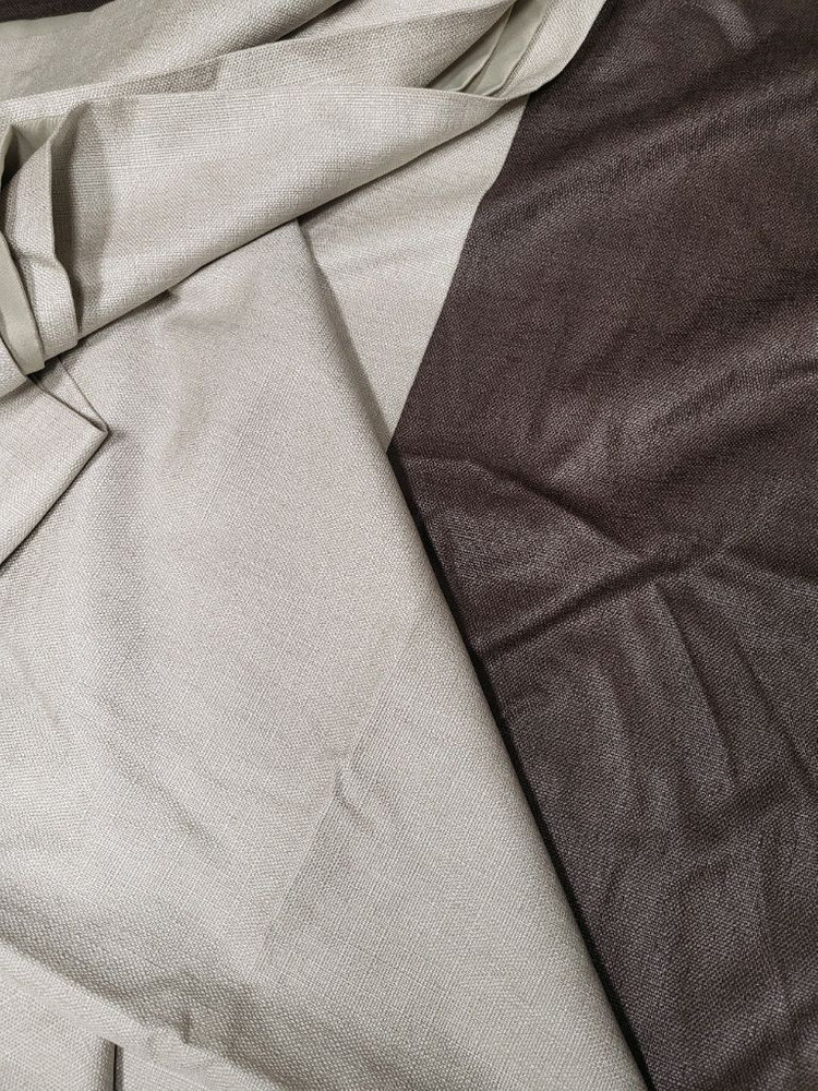 암막커튼 투톤 이중겹 커텐 인테리어 이미지