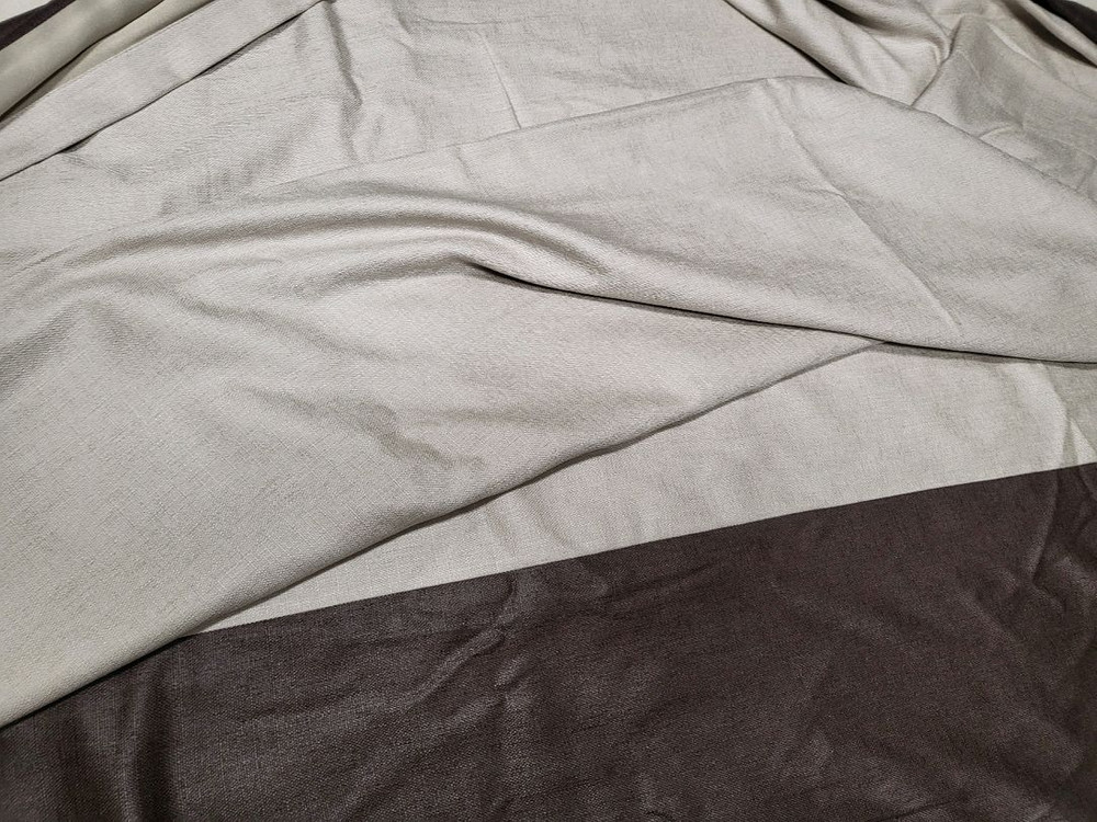 암막커튼 투톤 이중겹 커텐 인테리어 이미지