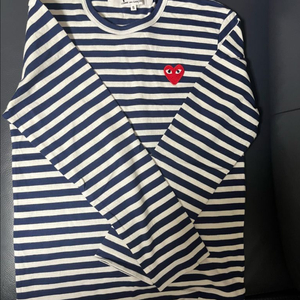 꼼데가르송 플레이 스트라이프 롱슬리브 스몰