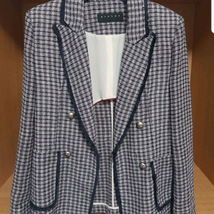 시슬리 레이온 트위드 자켓