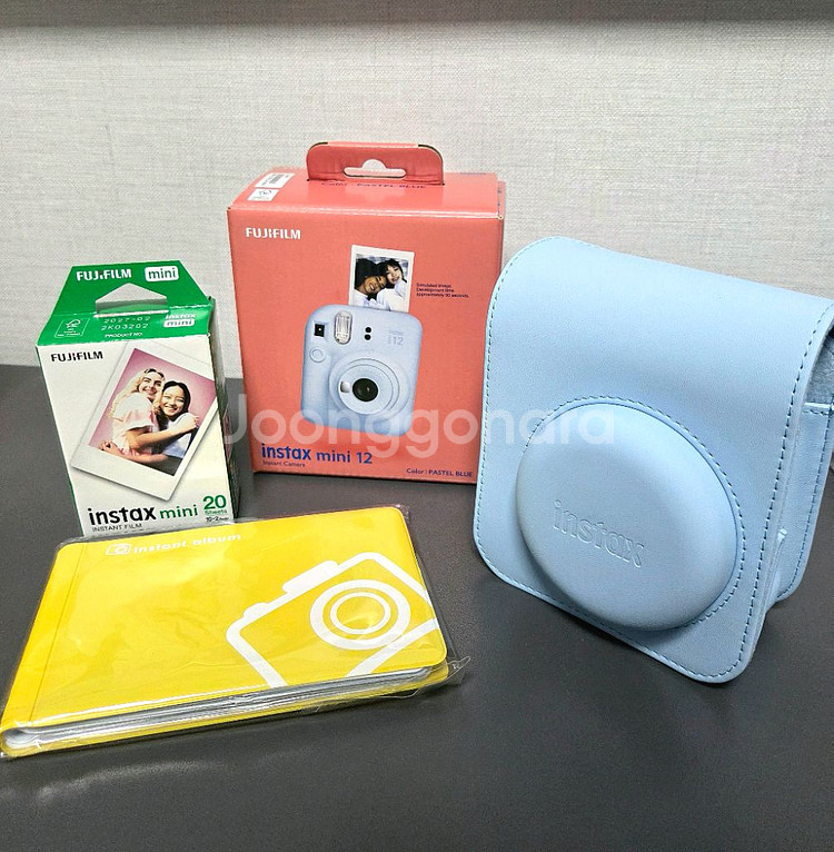 인스탁스 미니12 파스텔블루 풀세트 미개봉--0