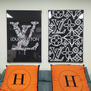 루이지통그림 루이비통액자 루이비통 대형 그림액지 그림 액자 팝아트 인테리어소품 명품그림 명품액자 꽃그림 그램액자