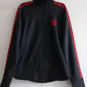 아디다스 대장급 검빨 블랙 트랙탑 저지 져지집업 95/M