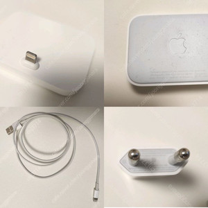 아이폰충전기 어댑터+라이트닝 케이블+애플 라이트닝 독 판매합니다.