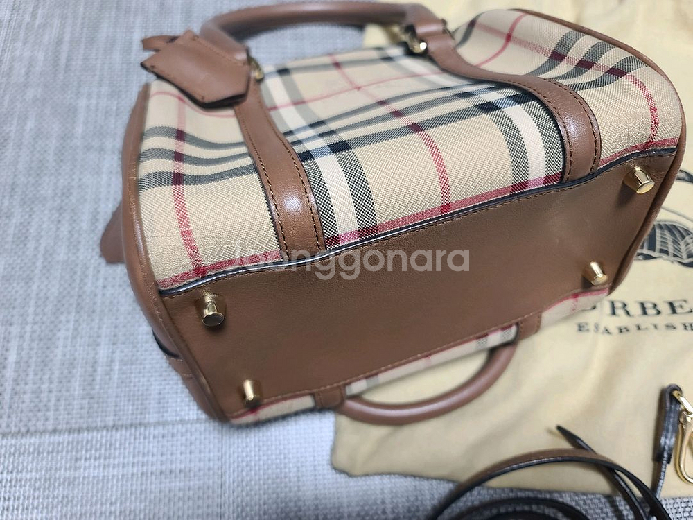 버버리 스몰 토트백 볼링백 크로스백--5