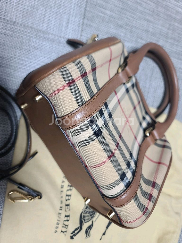 버버리 스몰 토트백 볼링백 크로스백--7