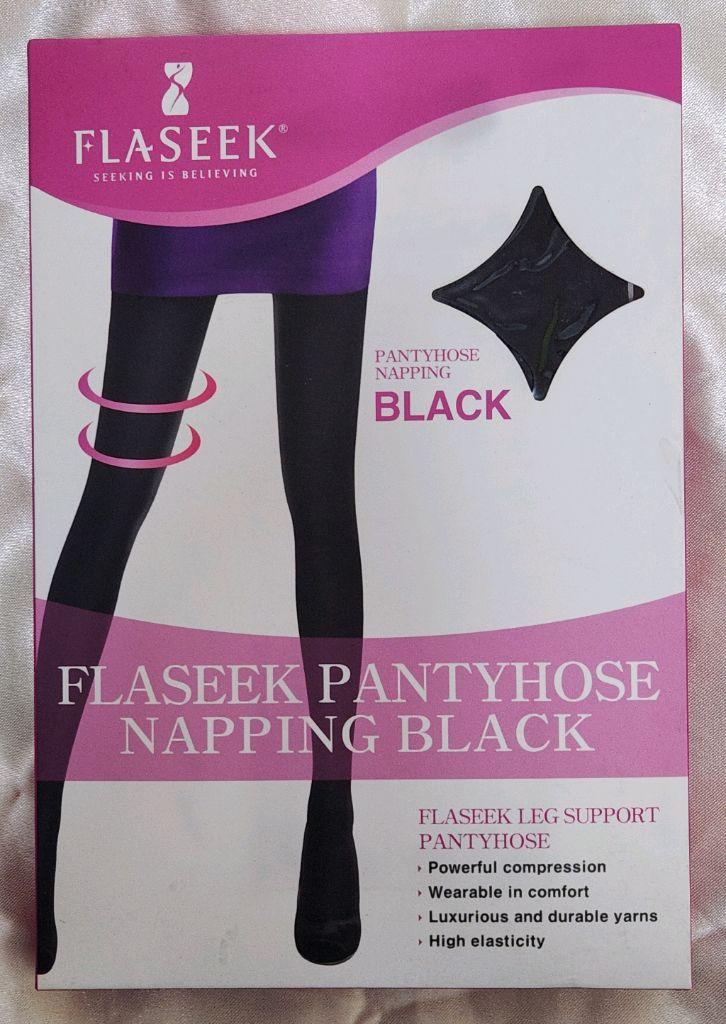 FLASEEK 씨스루 / 커피 / 블랙 / 누드 팬티스타킹--5