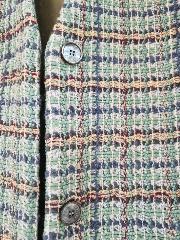 리플레인 민트 울 트위드 자켓--5