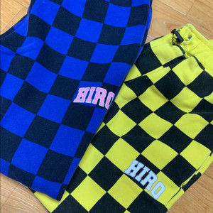 HIRO 히로 체크 바지 130 (두벌) *도톰원단*지금입을시기*상태좋음*