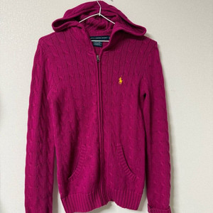 폴로 랄프로렌 케이블 니트 후드 집업