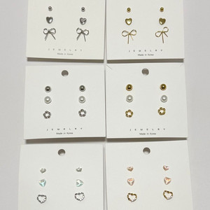 [새상품] 3개 1SET 실버&골드 귀걸이 세트