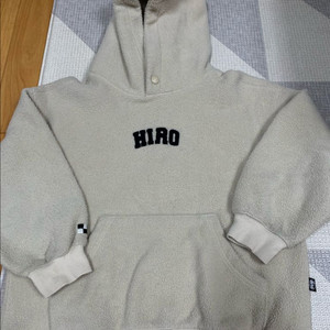 HIRO 히로 덤블 후드티 아이보리 130 (겨울 후드티)