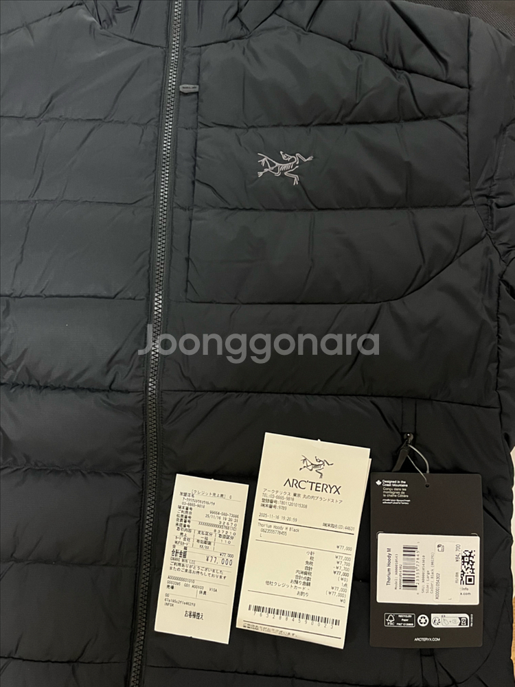 아크테릭스 토륨 블랙 L 사이즈--1