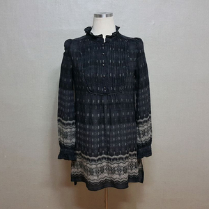 ZOOC 울실크 집시스타일 박시 블라우스 55