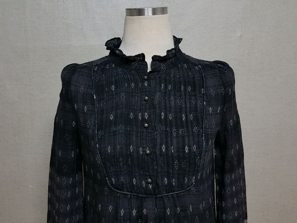 ZOOC 울실크 집시스타일 박시 블라우스 55--6