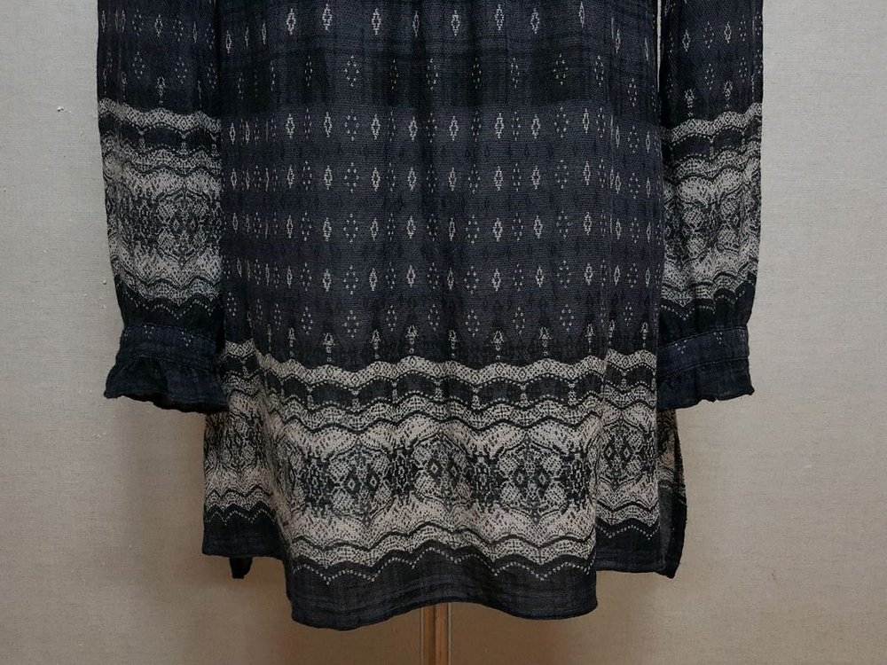 ZOOC 울실크 집시스타일 박시 블라우스 55--8