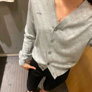 아페쎄 여성 브이넥 코튼 가디건 s