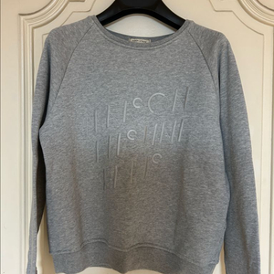 메종키츠네 레터링 맨투맨