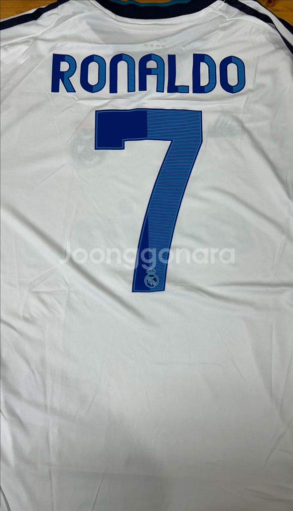 레트로 레알마드리드 홈 호날두 긴팔 유니폼--2