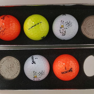 박인비 선수 사인 Srixon 골프공 2세트/5구 +볼마커