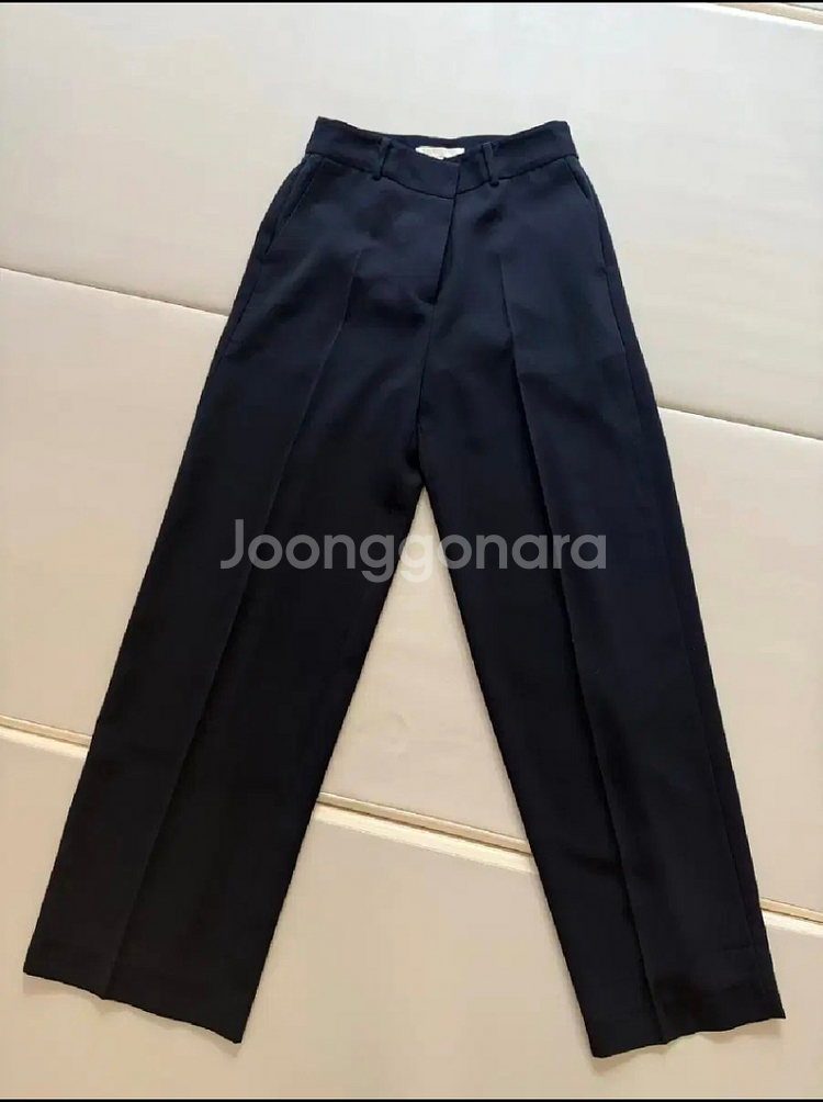 마쥬 여성 네이비 와이드 슬랙스 1사이즈--1