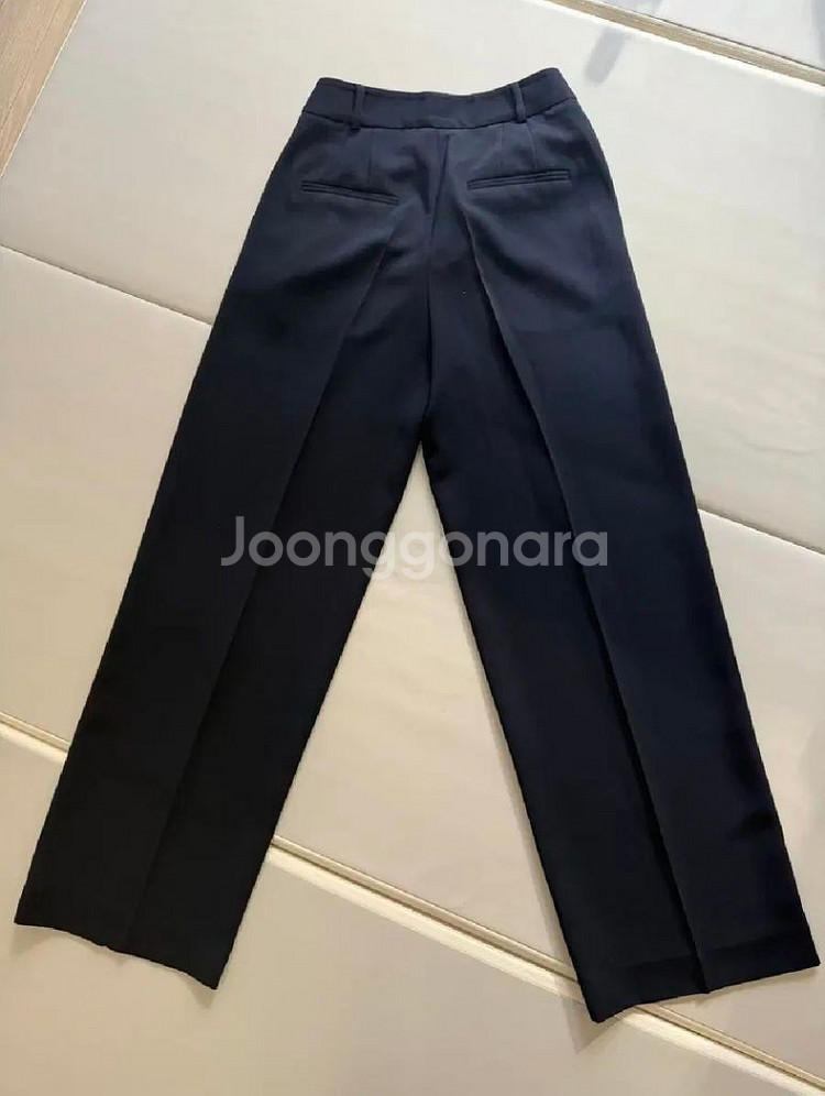 마쥬 여성 네이비 와이드 슬랙스 1사이즈--4