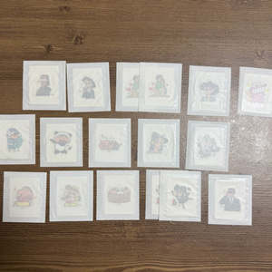 미개봉 짱구 액션가면 라멘씰 띠부띠부씰 일괄 17장 판매