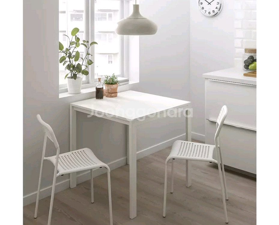 테이블의자 이케아 의자 컬러의자 식탁 테이블의자 야외테라스 의자 4종세트--0