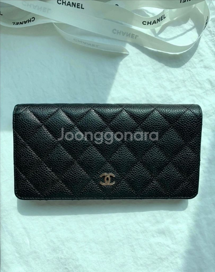 샤넬 캐비어 장지갑--1