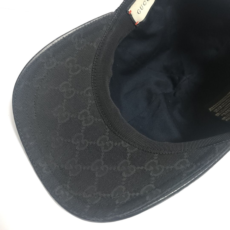 [M] 구찌 블랙 GG 모노그램 볼캡 모자 200035 이미지