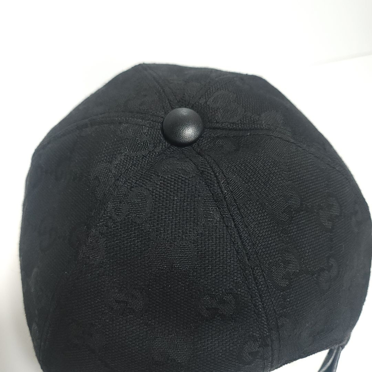 [M] 구찌 블랙 GG 모노그램 볼캡 모자 200035 이미지