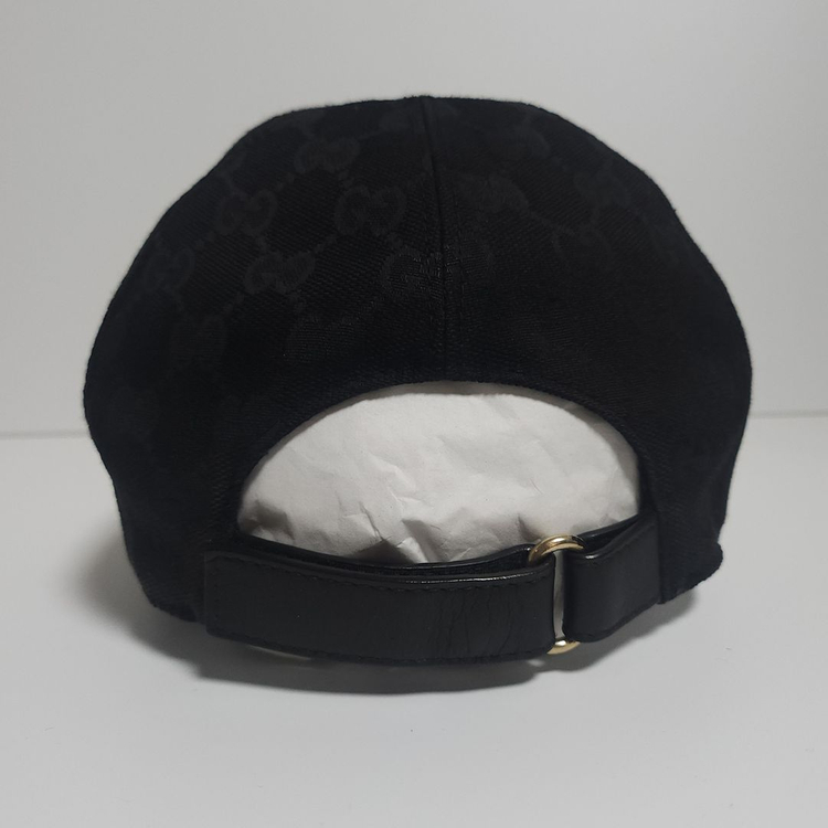 [M] 구찌 블랙 GG 모노그램 볼캡 모자 200035 이미지