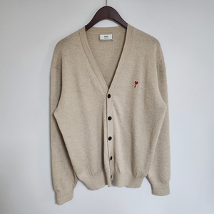 [XL] 아미 그레이 스몰 하트자수 남성 가디건 E20HK305